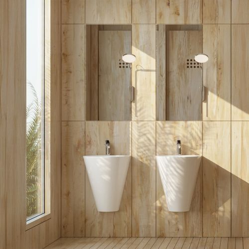 Garcia 480mm Wall Mounted Monoblock Basin - White