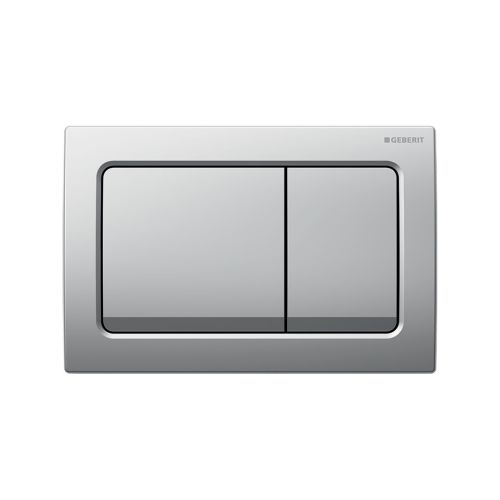Geberit Alpha01 Square Flush Plate - Matt Chrome