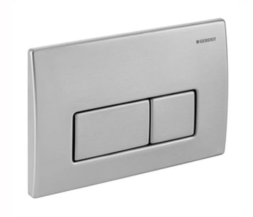 Geberit Kappa50 Dual Flush Plate - Brushed Stainless Steel 115.258.00.1 (7263)