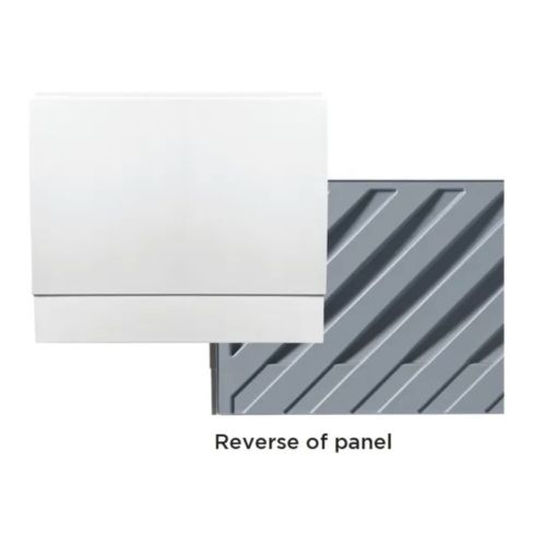 Ultra Strength Bath End Panel 800mm - White Gloss