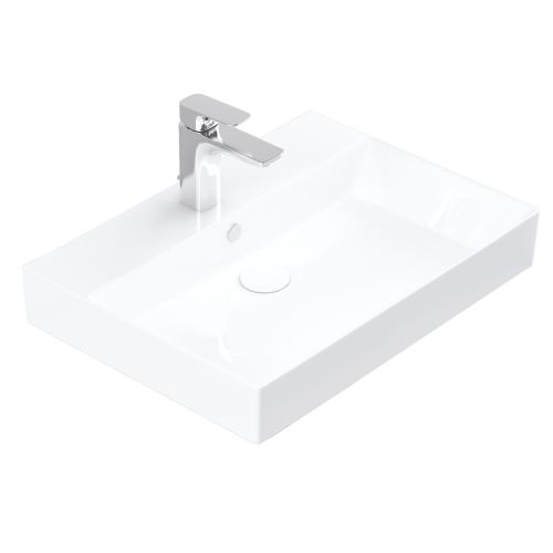 Stance 600mm Ceramic Vanity Basin - White