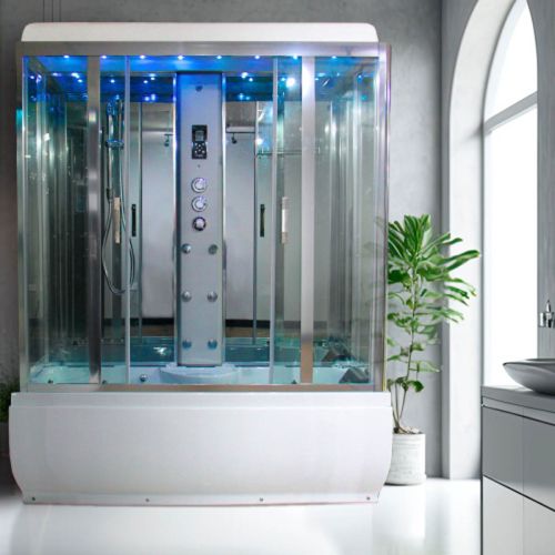 Insignia Rectangular Steam Shower Bath Cabin 1650 X 850