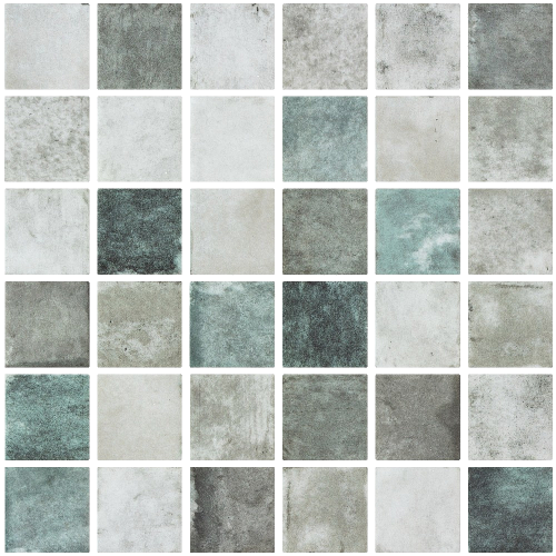 Penta Shabby Green Matte 31.1 x 31.1cm Mosaic Sheet