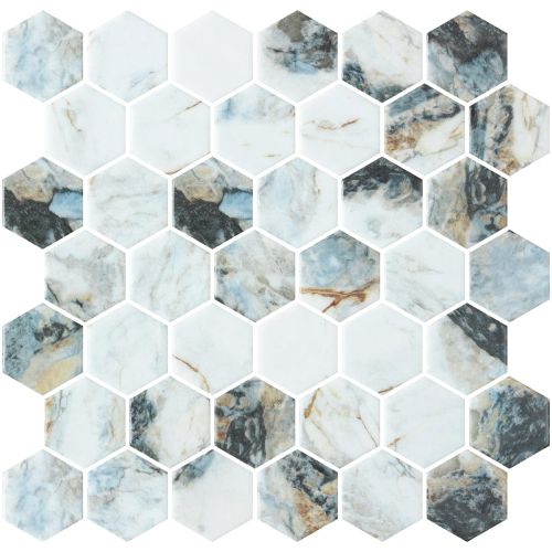 Hex Xl Abuhna Matte 28.6 x 28.4 Mosaic Sheet