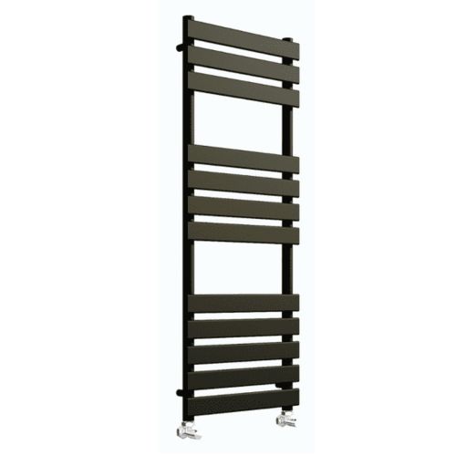 Queenstown Orca Black Designer Towel Radiator 1200 x 450mm