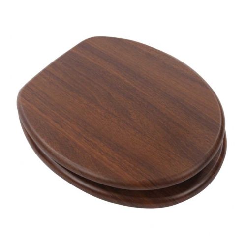 Arley Willow Wood Effect Standard Toilet Seat - Walnut (20268)