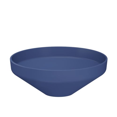 Luci 400mm Countertop Washbasin - Matt Petrol Blue