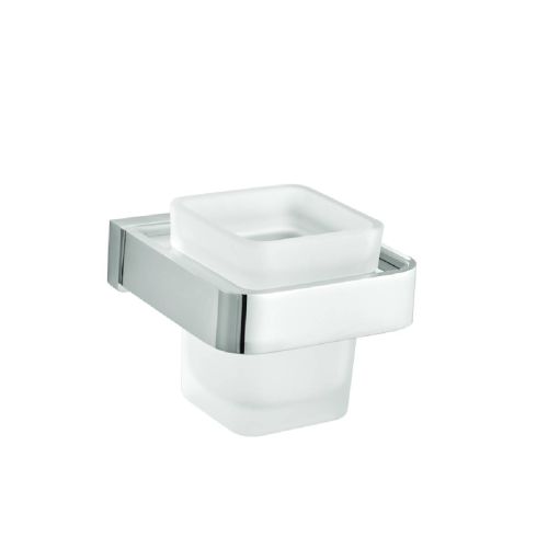 Eliseo Ricci Vesu Wall Mounted Glass Holder - Chrome (15724)