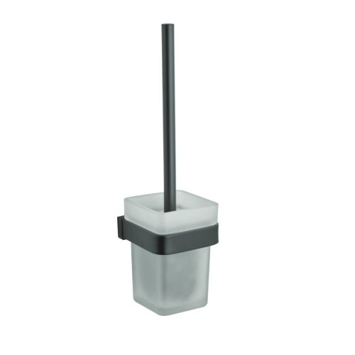 Eliseo Ricci Vesu Toilet Brush & Holder - Black (15859)