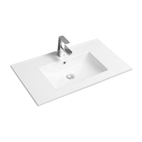 Ceramic Inset 810mm Basin 1 Taphole - White