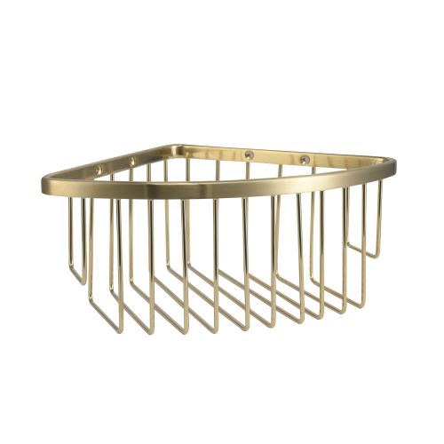 Corner Basket - Brushed Brass