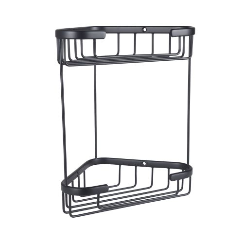 Double Corner Basket - Matt Black