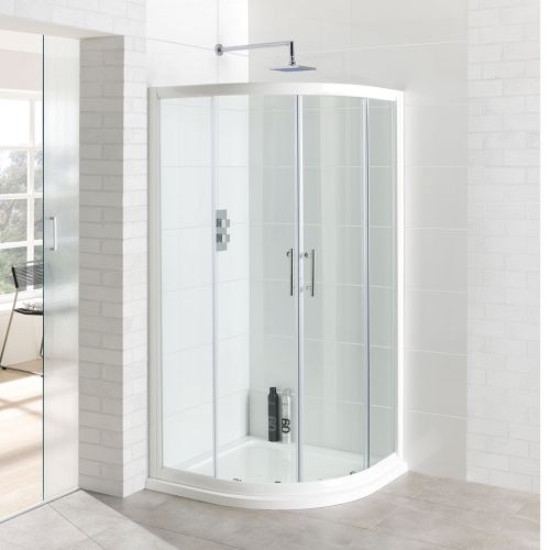 Vantage Easy Clean Quadrant 800mm - White