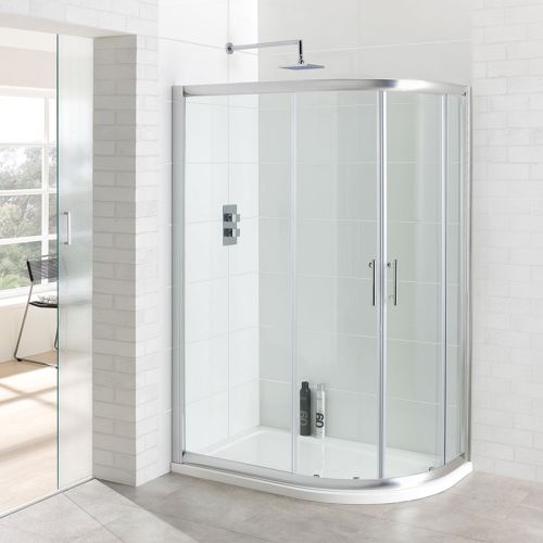 Vantage 6 900 x 760mm Offset Quadrant Shower Enclosure - Chrome (21441)