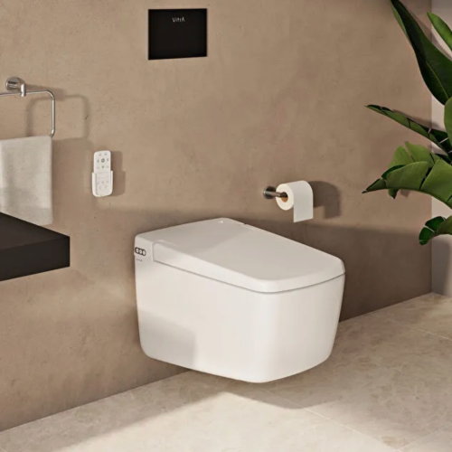 Vitra V-Care Prime Smart Wall-Hung Toilet and Seat
