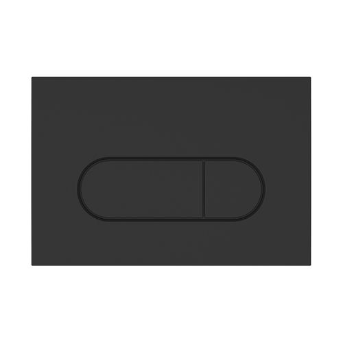 Loop Round Flush Plate - Matt Black