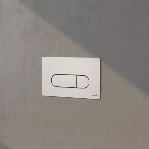 Loop Round Flush Plate - Chrome