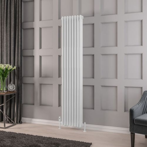 Rivassa 1800 x 383mm 2 Column Radiator - Gloss White (16313)