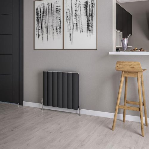 Guardia 600 x 660mm Aluminium Radiator - Matt Anthracite