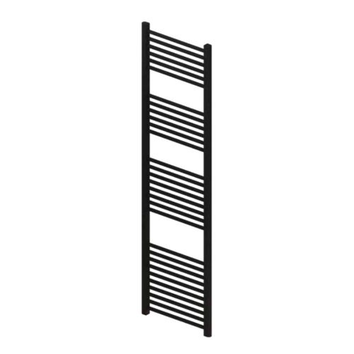 Wingrave 1800 x 500mm Straight Heated Towel Rail - Matt Black (12744)