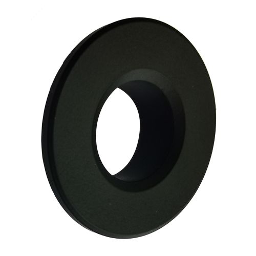 Objekt Cermica Round Basin Overflow Cover - Satin Black (12604)