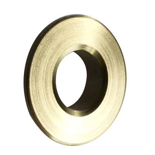 Objekt Cermica Round Basin Overflow Cover - Brushed Brass (12605)