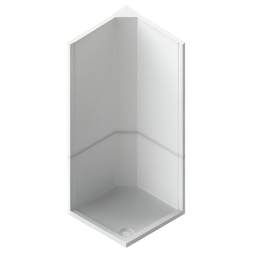 Neptune 900mm Square Shower Enclosure - Porcelain White (2704)