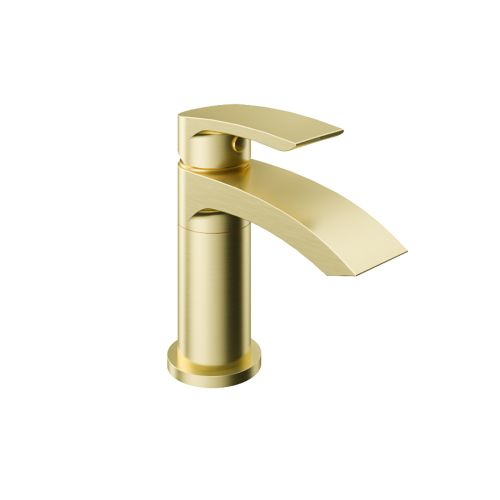Alveston Swivel Basin Tap With Waste - Brushed Brass