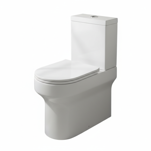 Harmony Rimless Comfort Height Fully Back to Wall Close Coupled Toilet with Soft Close Toilet Seat