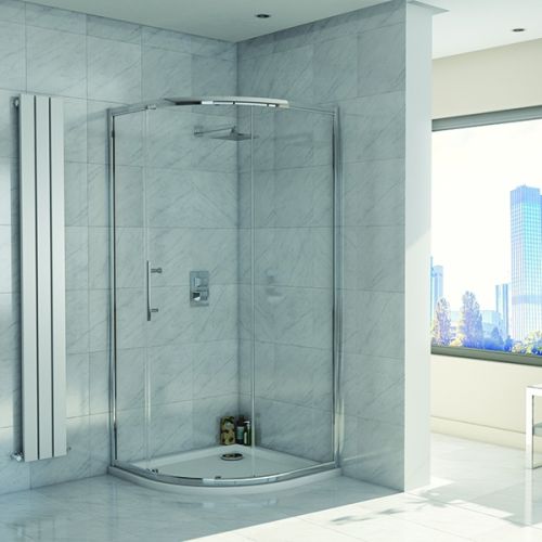 Kiimat Eight² 900 x 760mm Single Door Offset Quadrant Shower Enclosure (10584)