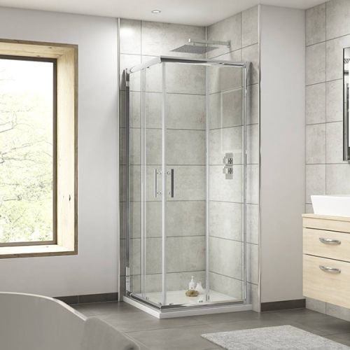 Nuie Pacific 900mm Corner Entry Shower Enclosure (10353)