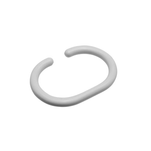 C Shape Shower Curtain Ring - White (21255)