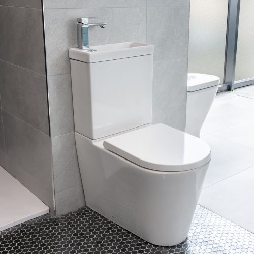 Arc 2 in 1 Toilet & Basin Combo with Soft Close Seat (22069)