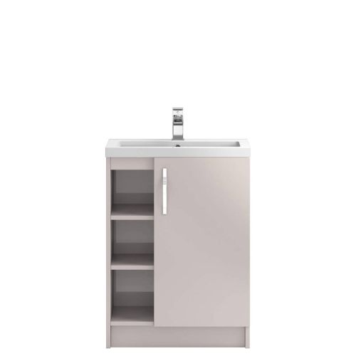 Hudson Reed Apollo 605mm Floorstanding Vanity Unit & Basin - Gloss Cashmere APL776 (8026)