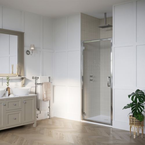 Dawn Apollo 760mm Hinged Recess Shower Door