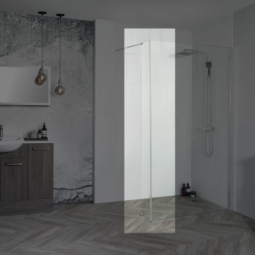 Venturi8 8mm 200mm Wetroom Fixed Flipper Panel (20681)