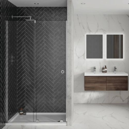 Aquadart Rolla 8 1400mm Sliding Wetroom Panel (10174)