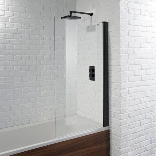 Aquadart Venturi 6 Single Straight Bath Screen - Black (21172)