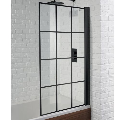 Aquadart Venturi 6 Matrix Single Bath Screen - Matt Black (21359)