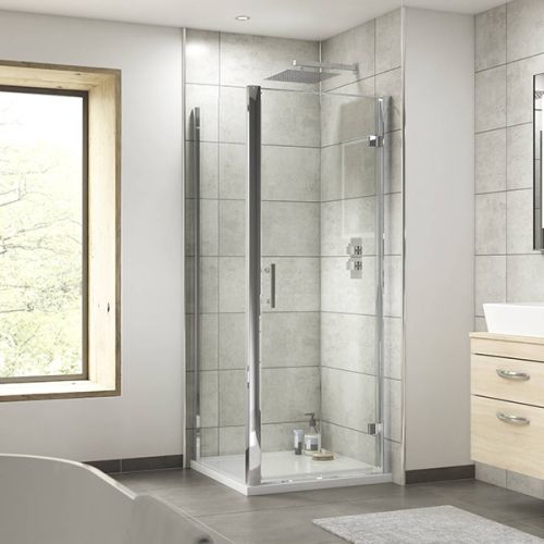 Nuie Pacific 760mm Hinged Shower Door (10355)