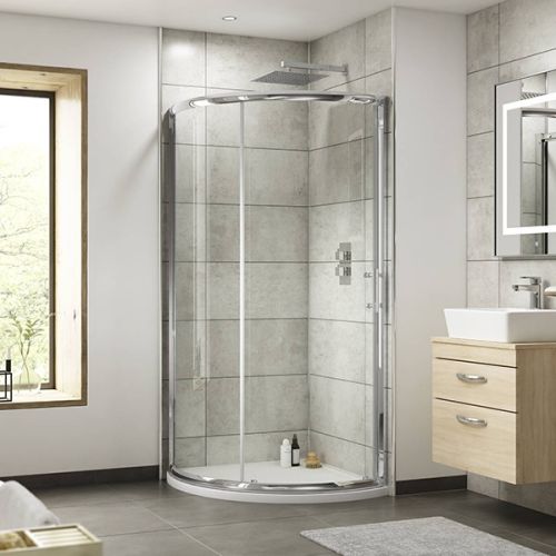 Nuie Pacific 860mm Single Entry Quadrant Shower Enclosure (10349)