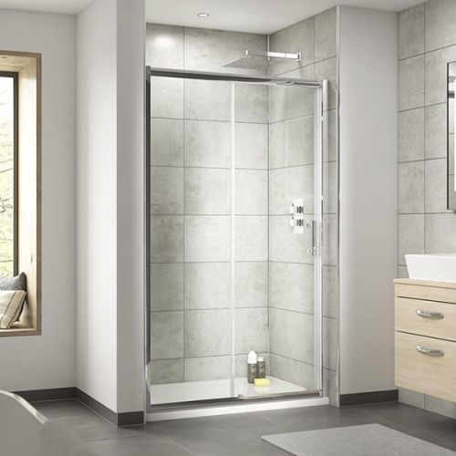 Nuie Pacific 1200mm Single Sliding Shower Door (10363)