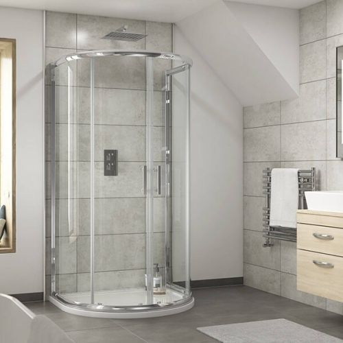 Nuie Pacific 1050mm D Shape Shower Enclosure (10350)