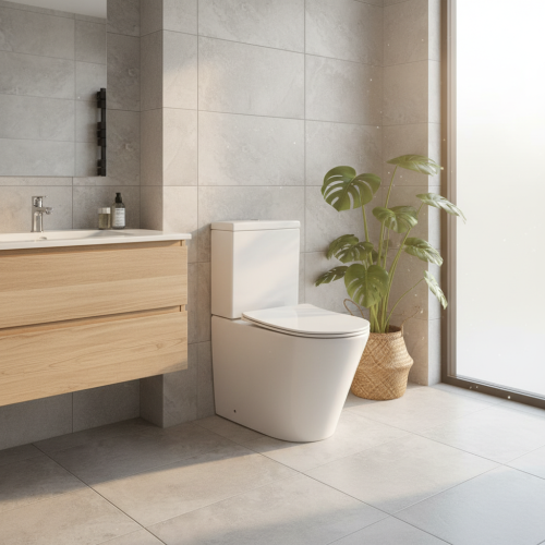 Arc Rimless Fully Back to Wall Toilet & Soft Close Seat (21132)