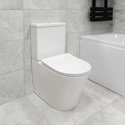 Arc Rimless Fully Back to Wall Toilet & Soft Close Seat (21132)