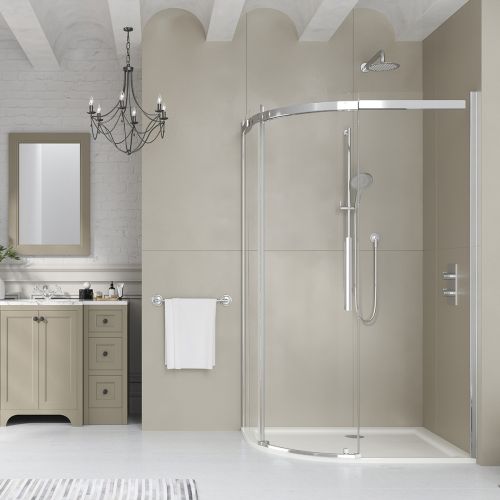 Dawn Artemis 1000 x 800mm Single Door Offset Quadrant Shower Enclosure - Left Hand (16191)