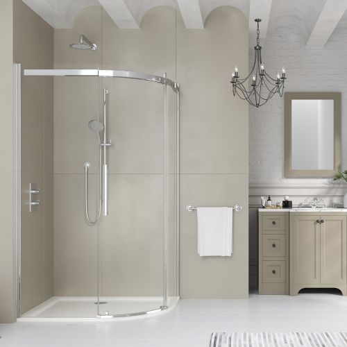 Dawn Artemis 1000 x 800mm Single Door Offset Quadrant Shower Enclosure - Right Hand (16192)