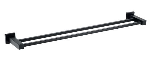 ER Noir Double Towel Bar - Black (7406)