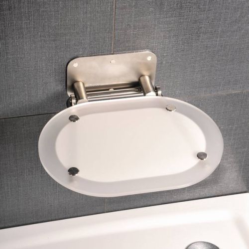 Ravak Ovo P Opal Shower Seat - Stainless Steel (12023)