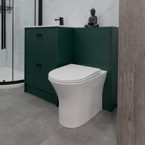 Bali Rimless Back to Wall Toilet & Soft Close Seat (21311)